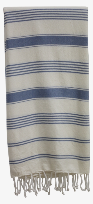 Navy & Off-white Striped Towel