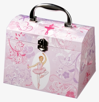 Twirls & Swirls Ballerina Musical Jewelry Box - Briefcase