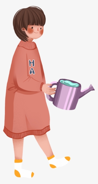 Dibujado A Mano Ilustración Niña Persona Png Y Psd - Illustration