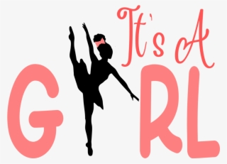 Its An African American Girl Gender Reveal Svg Graphic - Ballet Dancer Silhouette