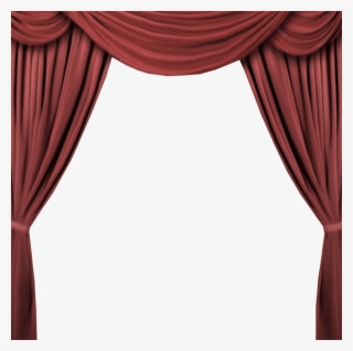 Transparent Red Stage Curtains - Шторы На Прозрачном Фоне