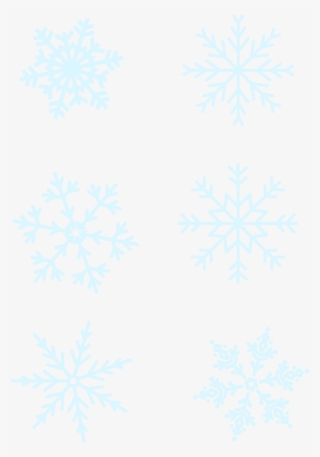 Blue Snowflakes Winter Commercial Elements Png And - 幾何 学 模様 花