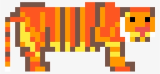 A Chunky Pixel Art Tiger - Indian Elephant