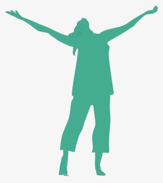 Videospeler - Praise Silhouette Png