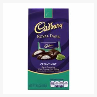 Cadbury Royal Dark Creamy Mint Candy, - Cadbury Dark Chocolate Salted Caramel