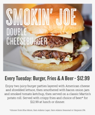 99 Burger, Fries, & Beer Every Tuesday - Fast Food
