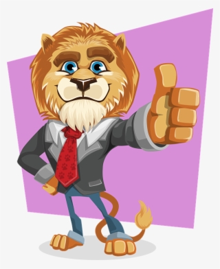 Lion, King, Animal, Business, Suit, Tie, Thumbs Up - Formidable Clipart
