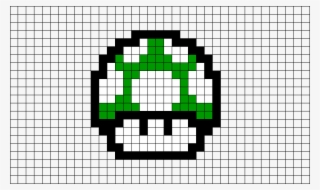 Mario Mushroom Pixel Art 230160 - 1 Up Mushroom