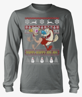 Ugly Christmas Sweatshirt Ren Stimpy - Person's A Person No Matter How Small Shirt