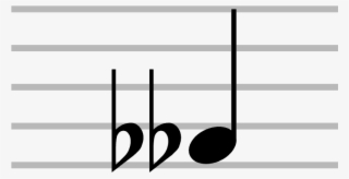 When Two Flats Join Together They Form A Double Flat, - Flat Music