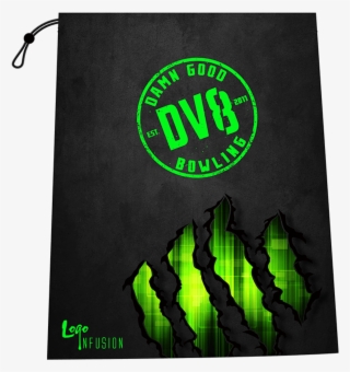 Dv8 Green Claw Grunge Shoe Bag - Ten-pin Bowling