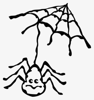 Vector Illustration Of Arachnid Spider Insect And Web - Illustration