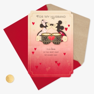 Mickey And Minnie Love Valentine's Day Card For Husband - Valentine's Day To Husband
