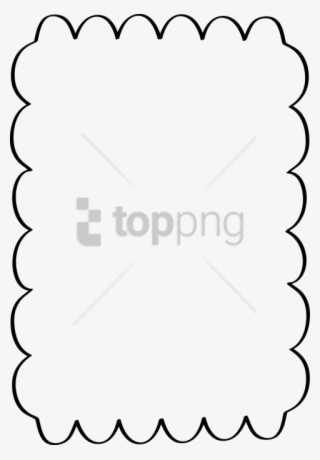 Free Png Line Borders Png Png Image With Transparent - Scalloped Border