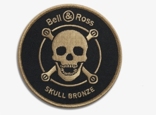 br 01 skull bronze - bell and ross logo