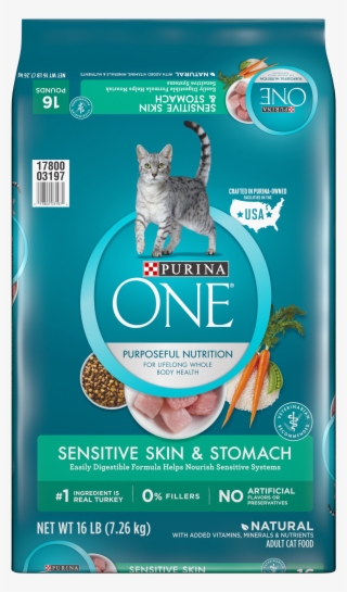 Purina One Sensitive Stomach & Skin Natural Dry Cat - Purina One Cat Food