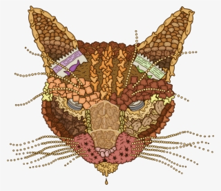 Cat Food Face - Illustration