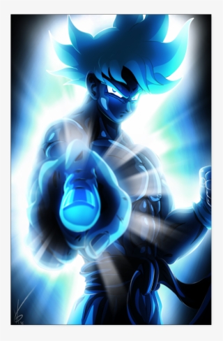 Blue Shadow Goku Poster - Super Blue Son Goku Ultra Instinct