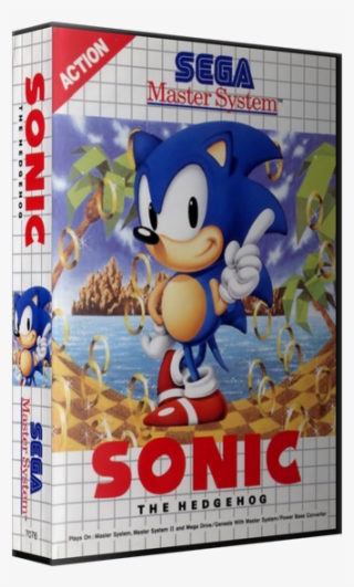 Sega Master System 3d Box Pack - Sonic The Hedgehog Capa