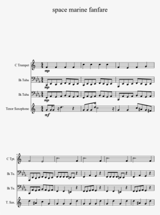 Spacemarine Theme Sheet Music For Trumpet, Tuba Download - Sheet Music