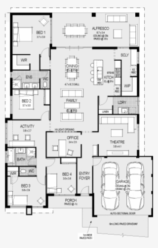 The Monza Floorplan Kitchen Floor Plans, Home Design - House Plan
