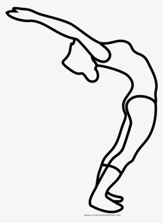 Yoga Pose Coloring Page - Figure Drawing