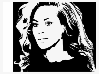 Transparent Beyonce Black And White