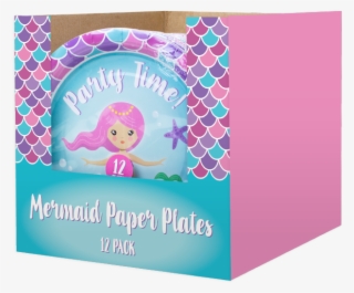 Mermaid Disposable Paper Plates 23cm - Christmas Card