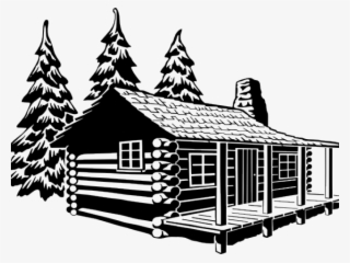 Related Posts - Cabin Clip Art Black And White