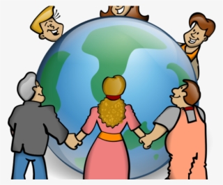 Earth Day Clipart Sharing The Planet - Interaction Between Different Cultures