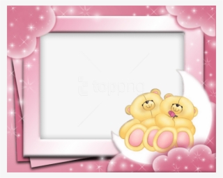 Free Png Best Stock Photos Cute Pink Frame With Bears - Teddy Bear Pink Frames
