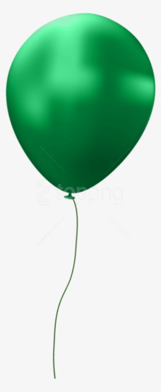 Free Png Green Single Balloon Png Images Transparent - Transparent Background Balloon Png
