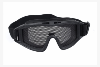 P-force Black Mesh Single Lens Airsoft Goggles - Diving Mask