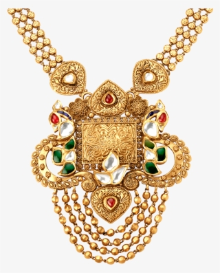 Rivaah Glass Kundan 22kt Gold Neckwear Set Jewellery - Necklace