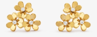 Frivole Earrings, 3 Flowers, Mini Model