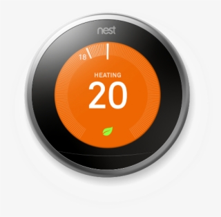 Nest Learning Thermostat Front View - Circle