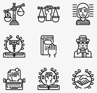 Law & Justice - Corruption Icons