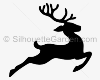 Sleigh Clipart Flying Reindeer - Reindeer Stencil