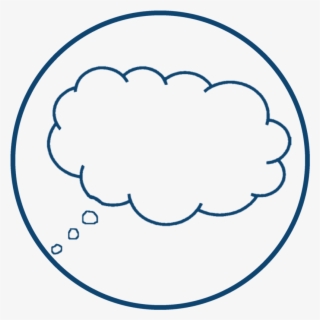 Vision Icon Blue - Animated Thought Bubble Png