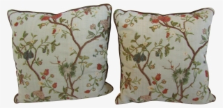 Dransfield Beaded Fruit And Floral A Pair - Cushion