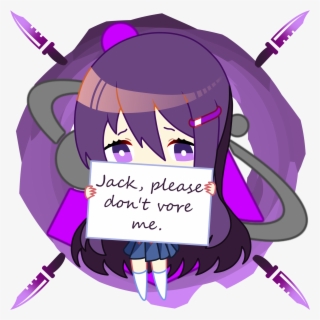 Oc Fanartbanner Yuri Chibi Complete The Time Is Near - Ddlc Yuri Chibi Scary