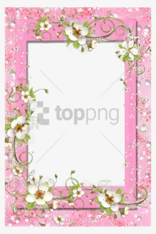 Free Png Transparent Flowers Border Png Image With - Borders Flowers Design Hd
