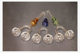 Double Head Gass Smoking Pipe - Crystal