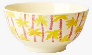 Palm Tree Print Melamine Bowl By Rice Dk - Bowl