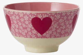 Lovely Heart Melamine Printed Bowl By Rice Dk Coming - Ceramic