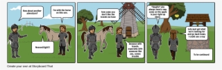 Don Quiote And The Golden Apple - Cartoon