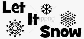 Free Png Let It Snow Snowflakes Png Image With Transparent - Let It Snow Outline