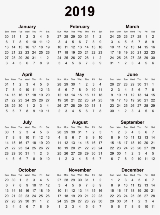 Full Year Calendar 2019 Free Printable 2018 Calendar - Elephant Building