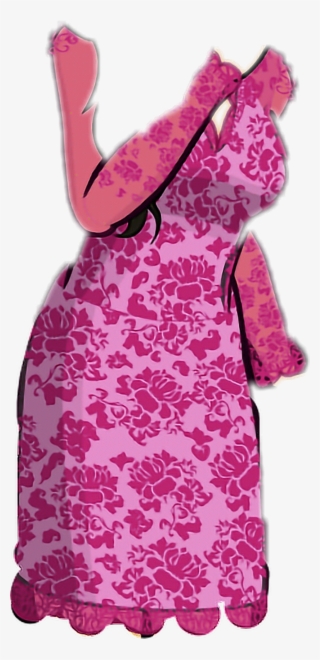 Pink Lace Dress - Pattern