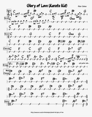 Glory Of Love Sheet Music Composed By Peter Cetera - Partitura Glory Of Love
